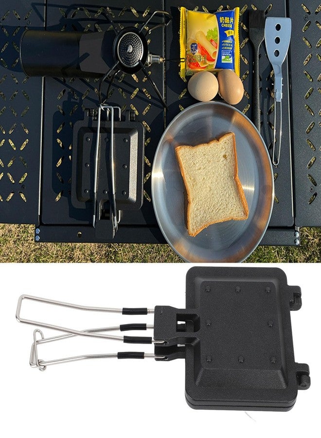 Moofey Foldable Hot Sandwich Maker, Double Sided Sandwich Baking Pan, Nonstick Coating Camping Toaster for Outdoor Use - Image 3